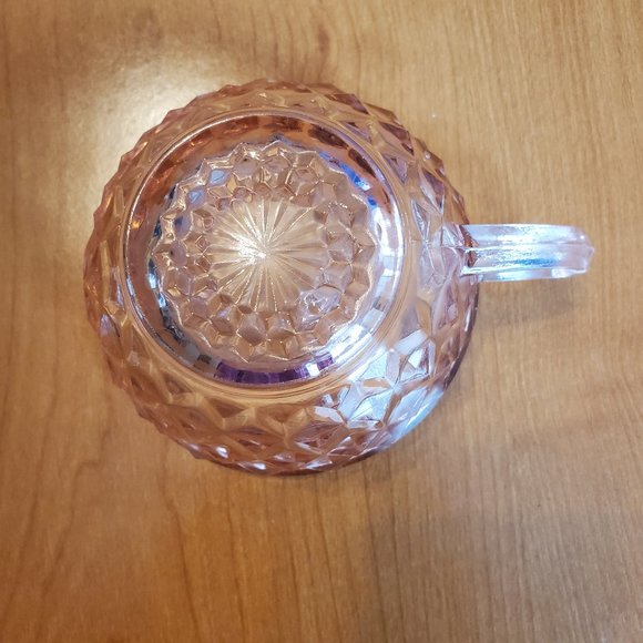 Vintage Cube "Cubist" Cup Pink Depression Glass - Picture 5 of 7